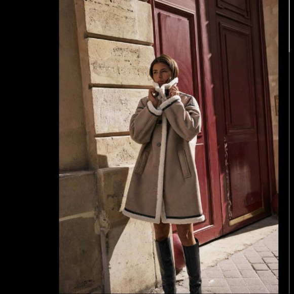 🤎 BUTTONED DOUBLE FACED COAT - Picture 7 of 13